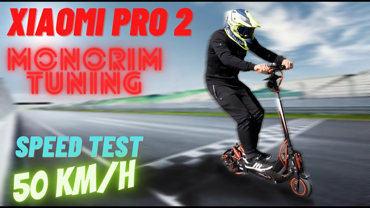 XIAOMI SCOOTER - FULL TUNING BY MONORIM - TOP SPEED TEST - 4K YouTube