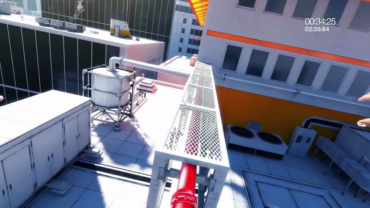 Mirrors Edge walkthrough as full movie and panorama (s) in (mostly) 15000+  pixels.