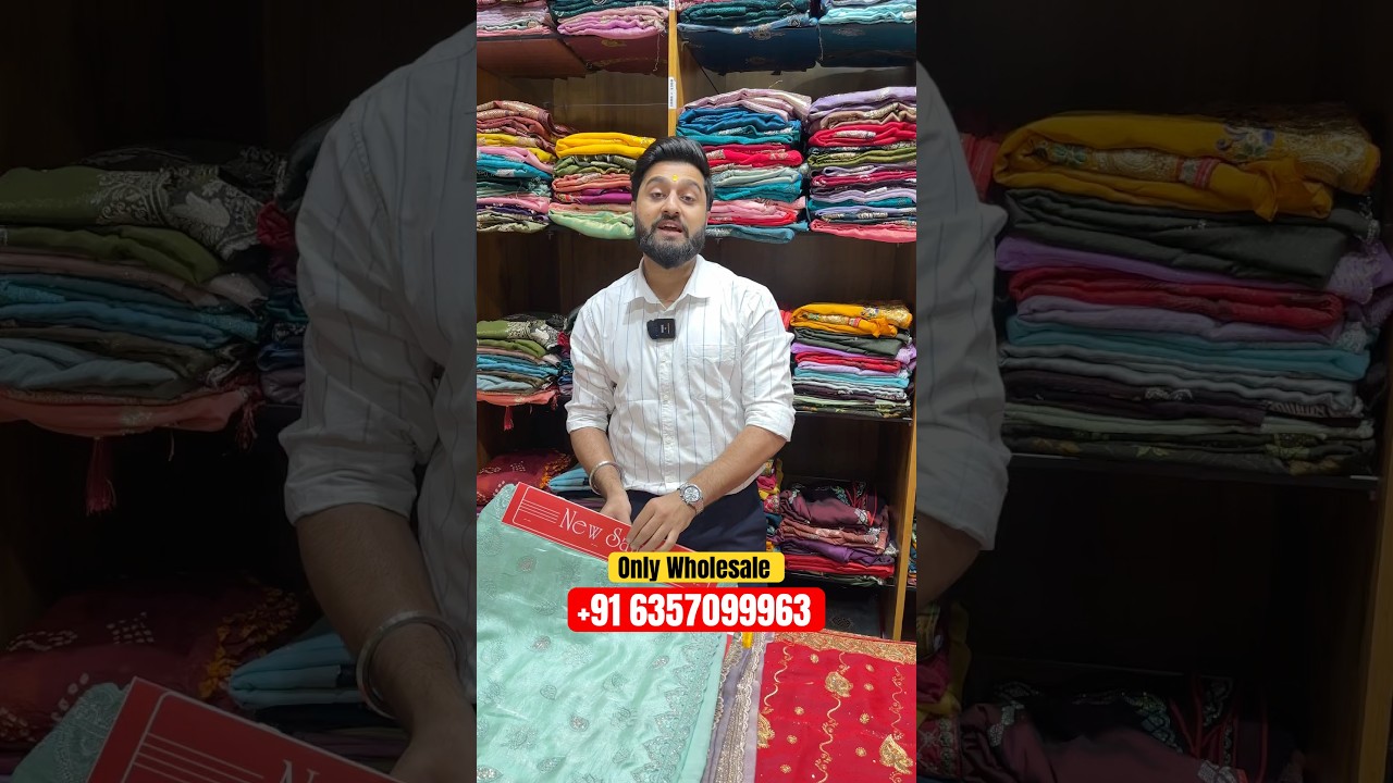 MARKET |मात्र ₹85/- MARKET में सबसे सस्ता | SAREE WHOLESALE MARKET | SAREE | WHOLESALE