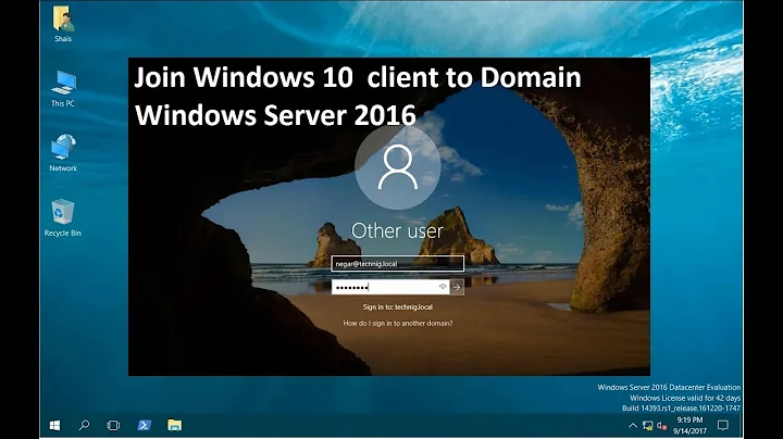 How to Join Windows 10 to Domain Windows Server 2016?