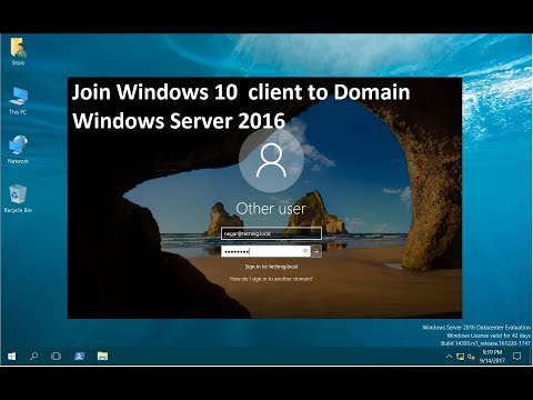 How to Join Windows 10 to Domain Windows Server 2016?