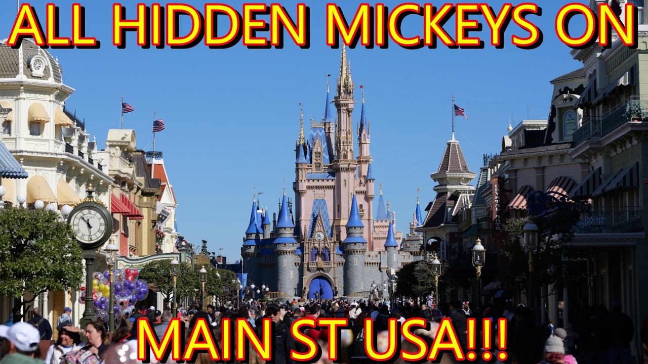 ALL Hidden Mickeys on Main St USA
