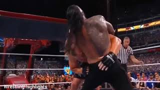 Roman Reigns Vs Brock Lesnar Last Man Standing Full Match Highlights - WWE Summerslam 2022 Highlight