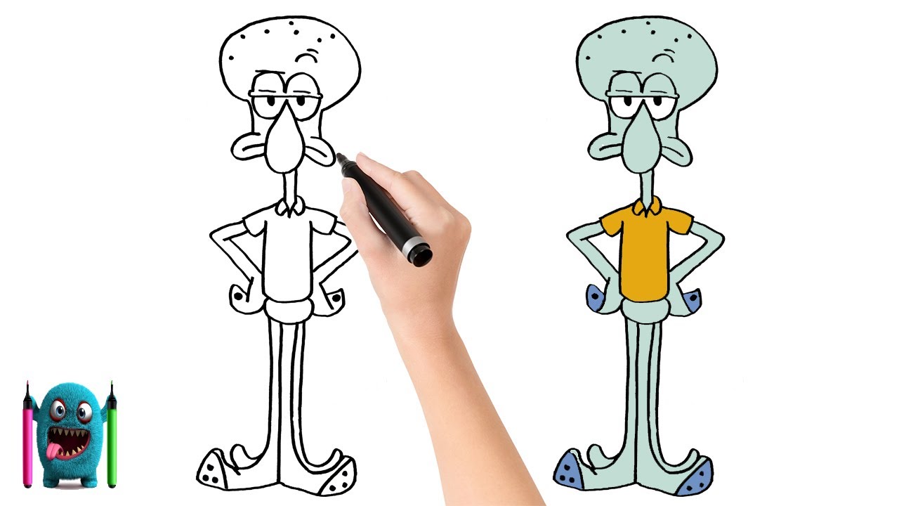 squidward cizimi sunger bob how to draw sponge bob youtube