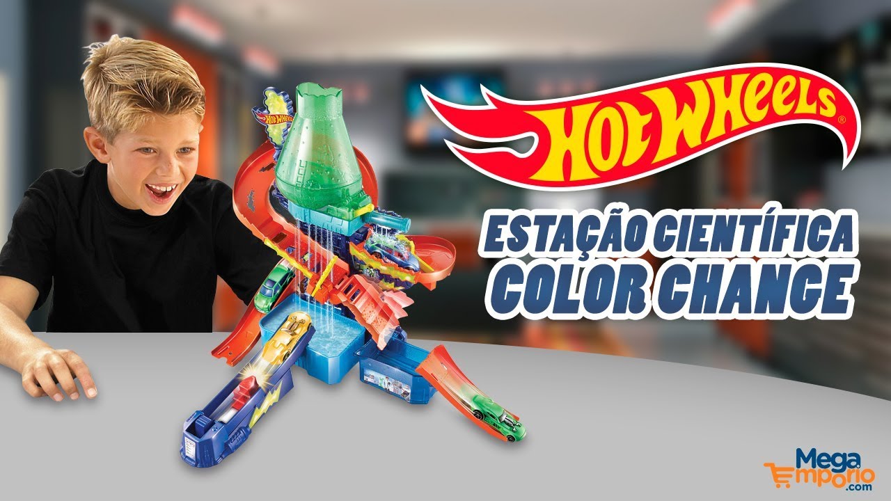 Hot Wheels Pista Color Shifters Laboratório Científico CCP76 Mattel