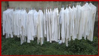 White Cloth (70 pcs) Washing Process, Demo (hindi) #sangamshukla #laundrybusinesstraining #clothes