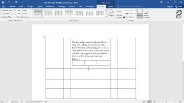 How to Insert Table In the Table in Word (Nested Table)