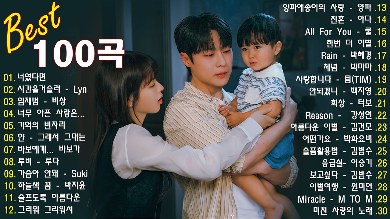 일할때 듣기좋은 발라드 추천 광고없는 노래모음🍕 가슴을 울리는 BEST 100 발라드 | 추억의 감성 노래 모음 🍕펀치/ 임창정 / 이소라/ 찬열/ 성시경/ 더원/태연