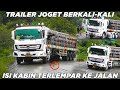 Heboh Truk Trailer Joget Berkali-kali, Sampai Sampai Isi Kabin Terlempar Ke Jalan di Sitinjau Lauik