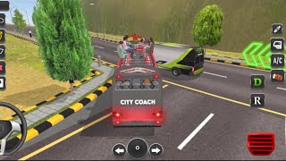 City Coach Bus Simulator Gameplay | Rooftop Passenger Bus Driving on Mountain Road | Bus Game 2026 🥰 screenshot 1