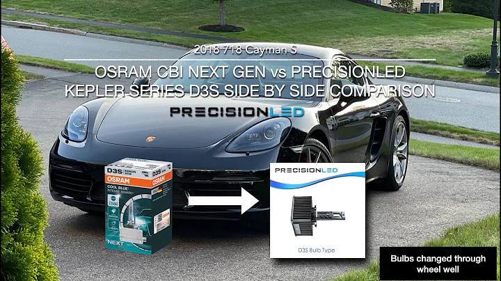 OSRAM CBI NEXT GEN vs PRECISIONLED KEPLER D3S SIDE BY SIDE COMPARISON - Porsche 718 Cayman S