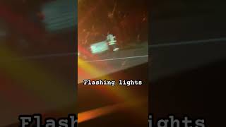 People see flashing lights they click