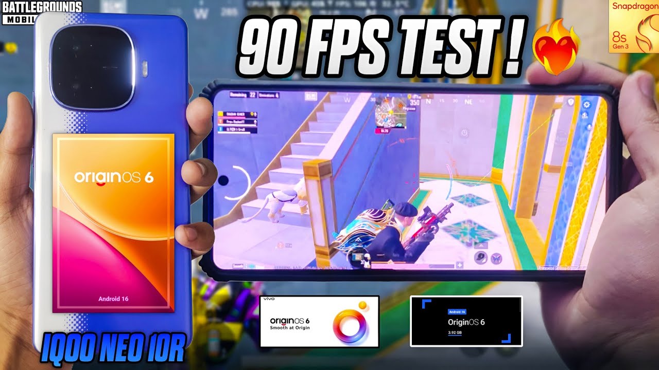 IQOO NEO 10R 💀 BGMI 4.2 UPDATE 90 FPS TEST AFTER 9 MONTHS | LAG? HEATING?🤔