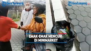 Emak-Emak Terciduk Mencuri Barang Di Minimarket