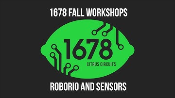 Fall Workshops 2018 - RoboRIO and Sensors