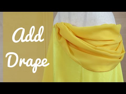 How to Add Drape to Belly Dance Skirts (super easy!)