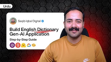 Build an English Dictionary App with Generative AI | Saqib Iqbal Digital