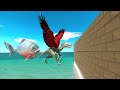 Flying dinosaurs  race with aquatics  animal revolt battle simulator