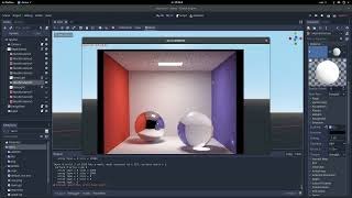 Cornell box demo with specular materials