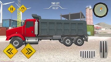 JCB Excavator Simulator Loading Heavy Machines and Driving to Quarry Site - Android gameplay