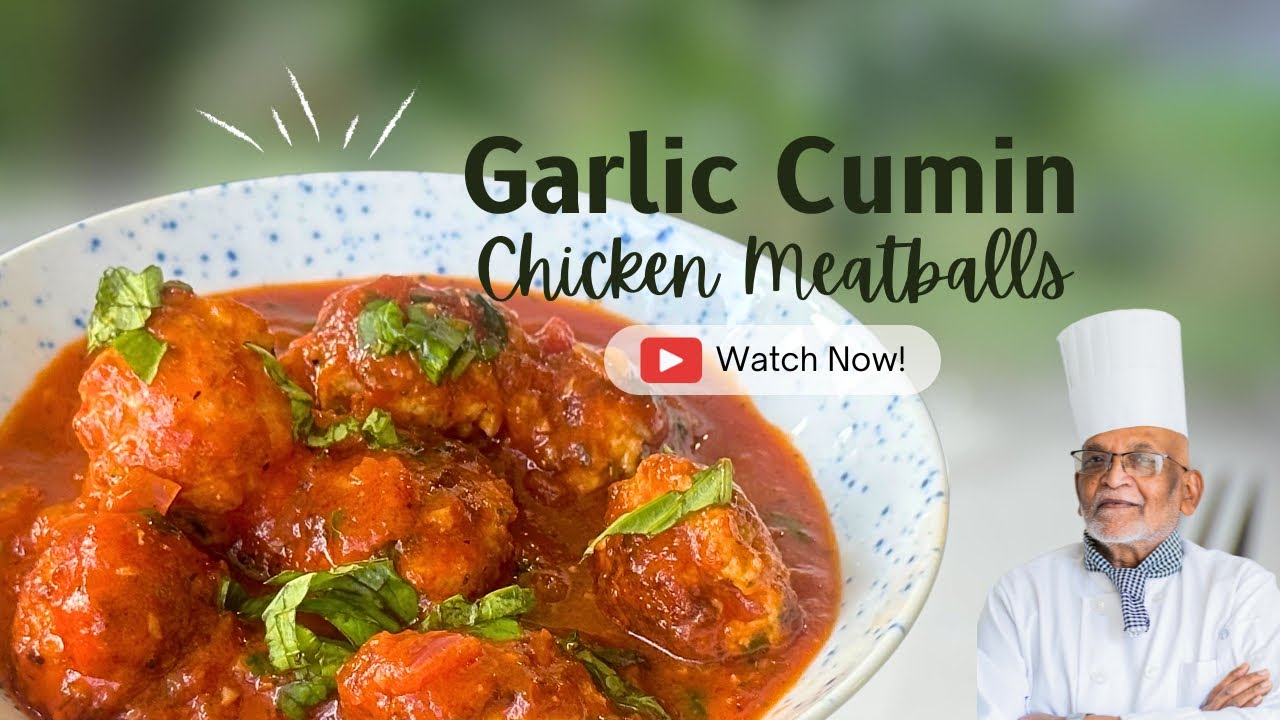 Garlic Cumin Chicken meatballs / Chicken meatballs cook in appam मज़ा आ