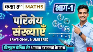 Class 8 Maths Chapter 1: परिमेय संख्याएँ (Rational Numbers) lacture 1