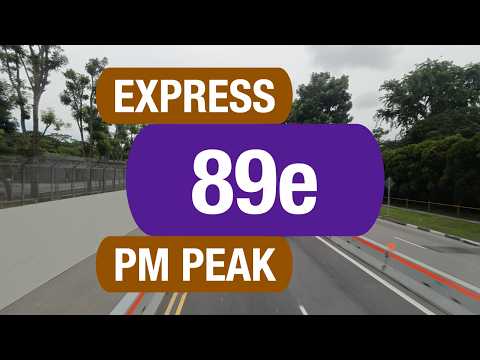 SBS Transit Express 89e (Evening Peak) | Bus Service Route Visual