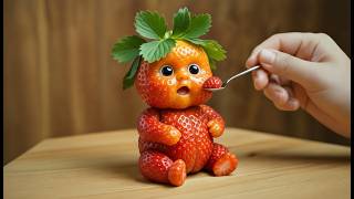 Cute Food Feeding ASMR 🍓🥕🥚 Fruits, Vegetables & Snacks | Satisfying & Relaxing Sounds screenshot 3