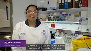 Montana Samantzis discusses her PhD at QBI
Janice Rushworth, along with a group of trekkers, is walking the Flinders Ranges in October 2023 to raise funds to support dementia research at the Queensland Brain Institute through the Alastair Rushworth Scholarship Fund.
Funds raised through the trek will support a PhD student conducting critical dementia research at the Queensland Brain Institute
Donate now:
https://bit.ly/3QdeMT9 Montana Samantzis discusses her PhD at QBI
