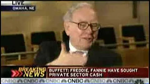 Buffett on Fannie / Freddie and Oil
