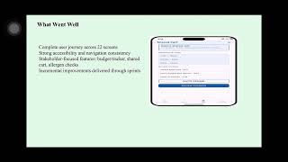 Grocery Shopping App – Agile Project Management Individual Presentation