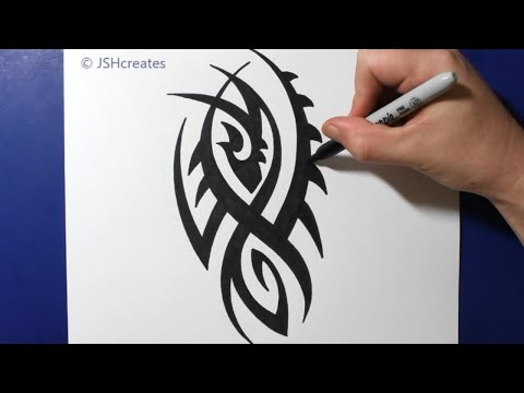 Cool Unique Tribal Tattoo Design Idea / JSHcreates