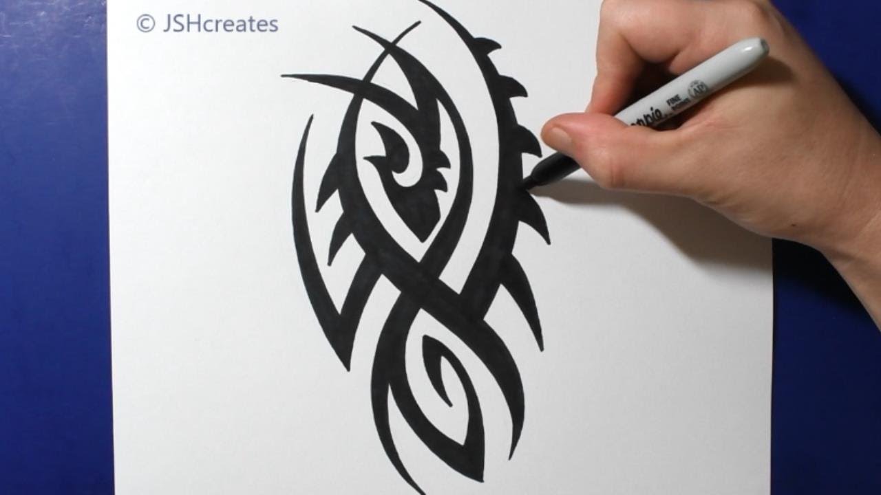 Cool Unique Tribal Tattoo Design Idea / JSHcreates