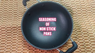 Seasoning of Non stick Vessels/ Non stick Aappam pan, Tawa and Kadai