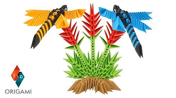 3D Origami - Dragonflies - Tutorial