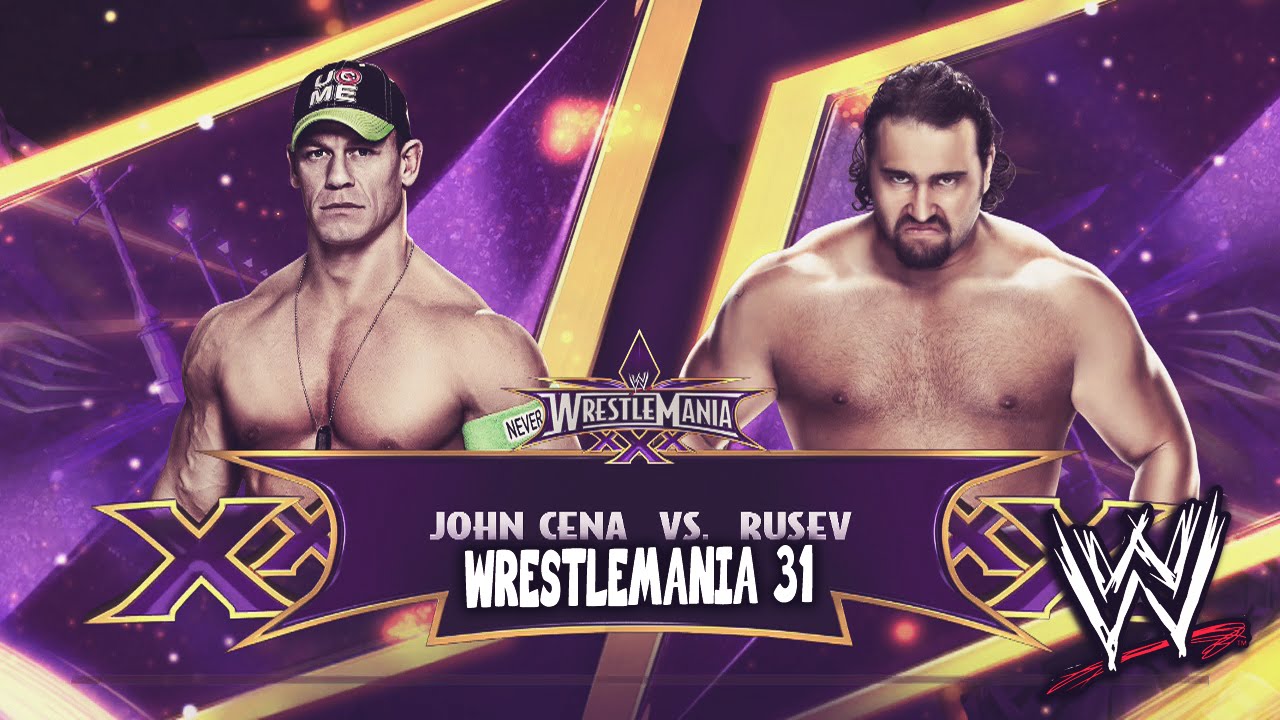 Wrestlemania 31 - John cena vs Rusev - YouTube