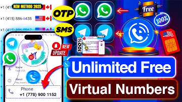 ✅Get FREE USA Virtual Number For WhatsApp, Telegram OTP Verification | Fake whatsapp kaise banta hai
