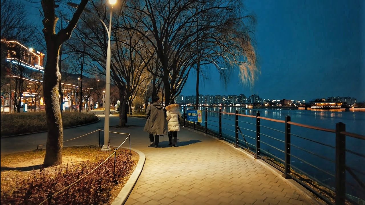대구 수성못 산책 걷기 풍경 Daegu Suseongmot Lake Walking Scenery asmr pocket2 night