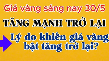 Giá vàng hôm nay 30/5 - Tăng mạnh trở lại - Vàng 9999, vàng sjc, vàng nhẫn 9999, vàng miếng,......
