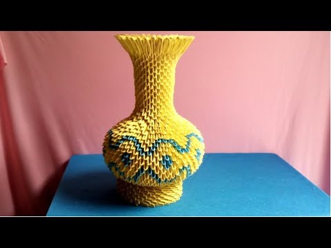 Video: Cách Làm Bình Hoa Origami