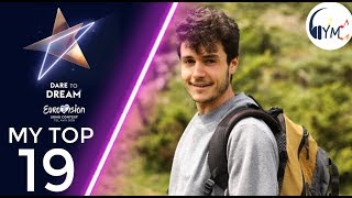 Eurovision 2019 - My Top 19 So Far