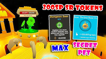 Defeating NEW Boss! Got 200Sp Token + Best SECRET Pet & Unlock All Upgrade Tapping Simulator! Roblox