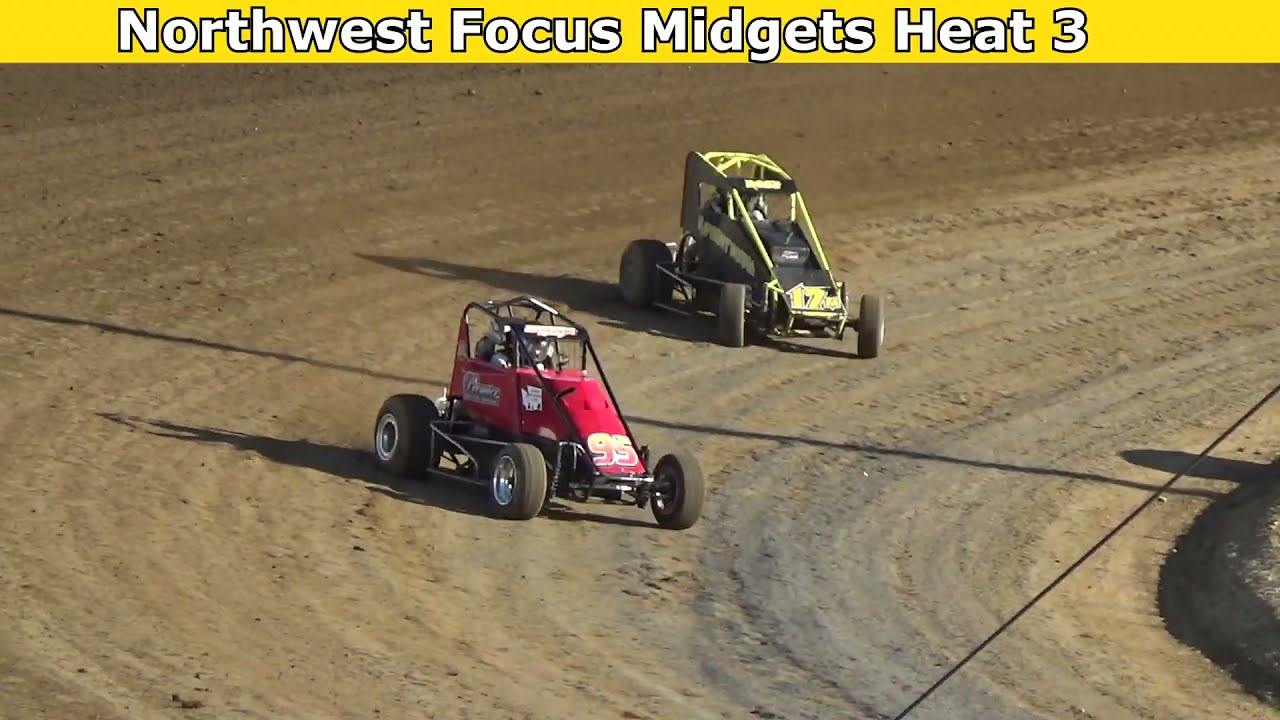 2021 Fred Brownfield Classic, Night 1, Northwest Focus Midgets Series Heat Races 1,2 and 3