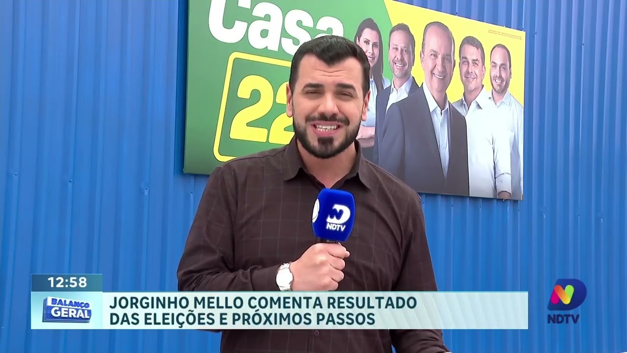 Governador reeleito Jorginho Mello comenta resultado das eleições