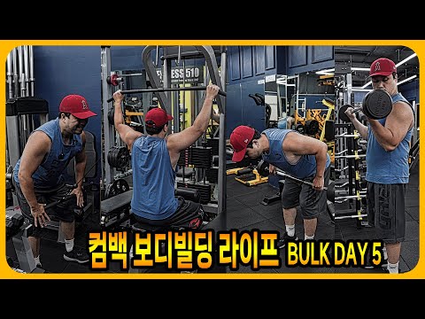 컴백 보디빌딩 라이프  BULK <strong>DAY</strong> 5 - 등 광배근, 이두근 운동 | <strong>JM</strong> WORKOUT