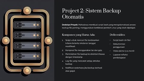 🎥 Tugas Project 2: Sistem Backup Otomatis – Sistem Operasi