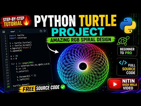 Python Turtle Graphics Project for Beginners 🚀