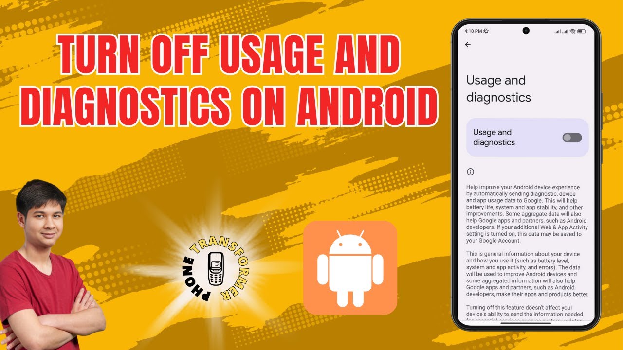 How To Turn Off The Usage And Diagnostics On Your Android Phone YouTube How to turn off the usage and diagnostics on your android phone youtube
