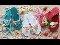 How to decorate flip flops for summer - DIY Summer Flip flops
