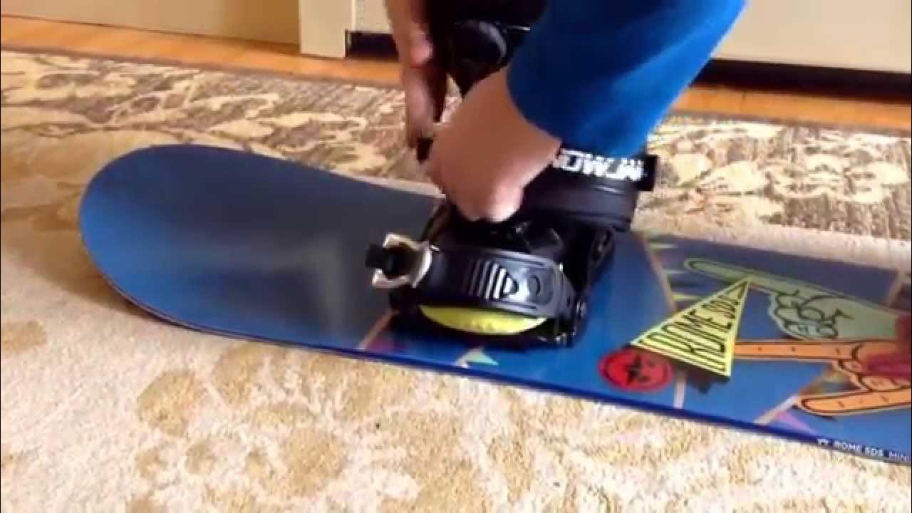How to put on snowboard bindings!!! - YouTube